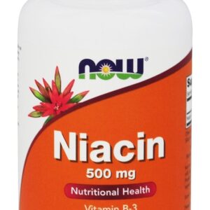 Niacina Vitamina B3 500 mg. - Cápsulas 100 NOW Foods