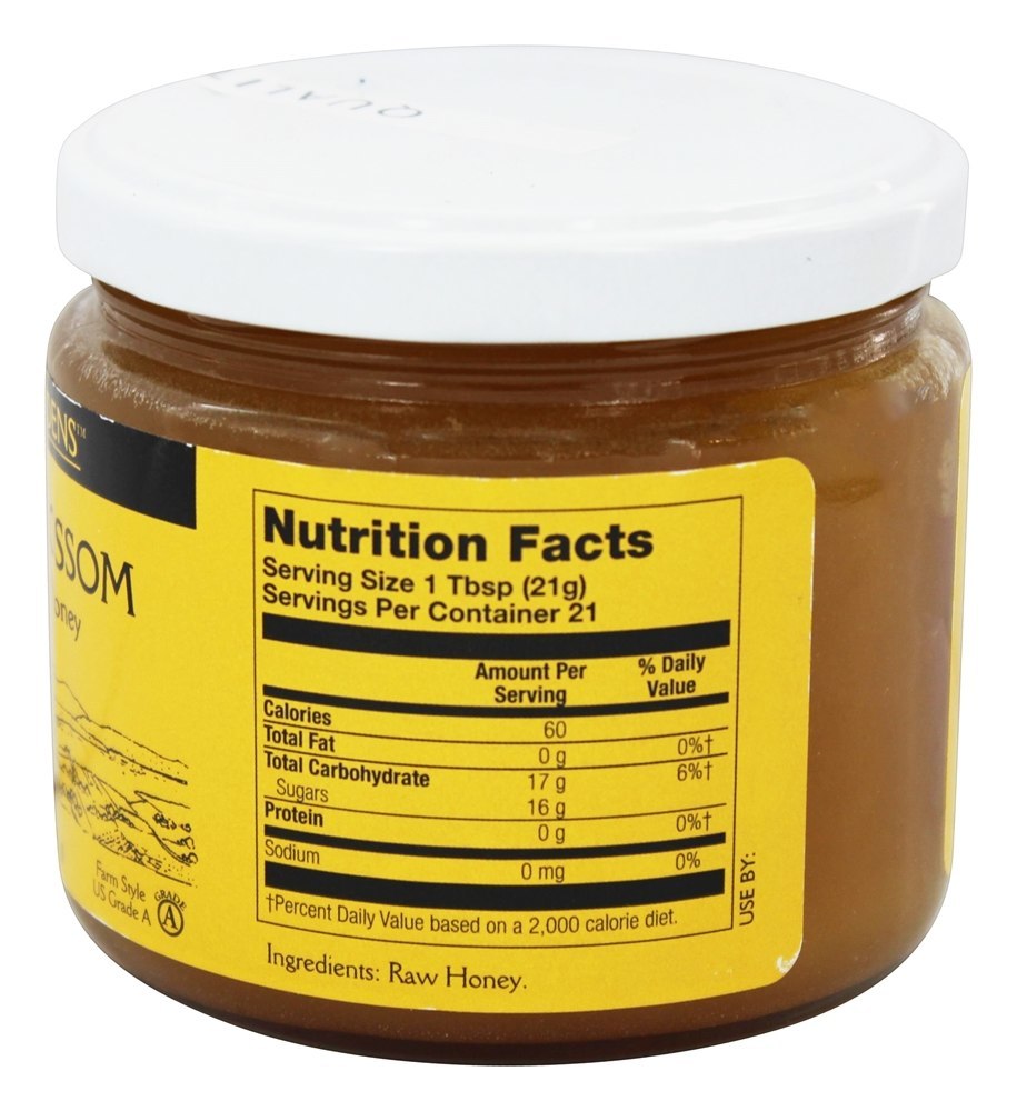 Apitherapy Cru Mel Laranja Flor - 1 lb. Honey Gardens Apiaries - Imagem 2