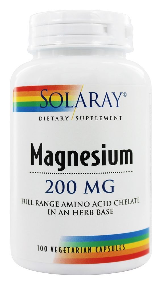 Magnésio 200 mg. - Cápsulas vegetarianas 100 Solaray