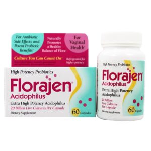 Florajen Probióticos de Alta Potência Acidophilus - Cápsulas 60 Florajen