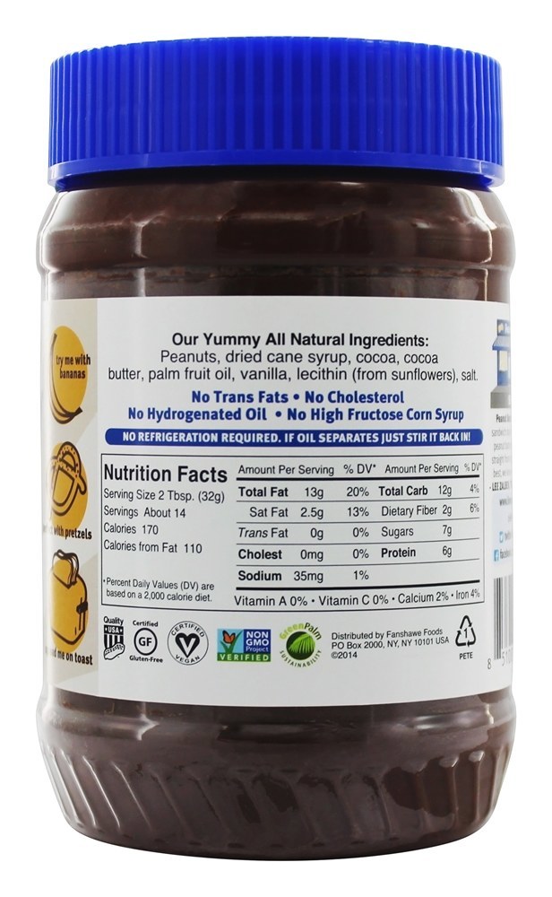 Manteiga De Amendoim Misturado Com Chocolate Escuro Rico Sonhos De Chocolate Escuro - 16 oz. Peanut Butter & Co. - Imagem 2