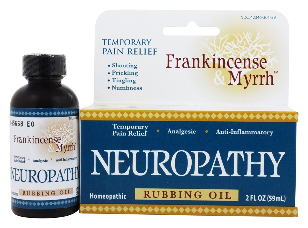 Todo o óleo de fricção natural da neuropatia - 2 fl. oz. Frankincense & Myrrh