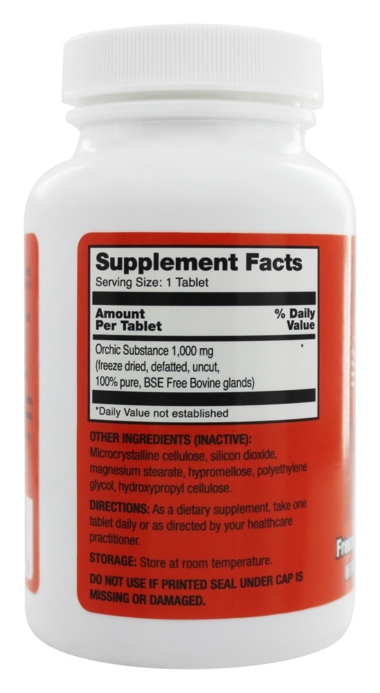 Tecido Orquídico Cru Para Saúde Testicular 1000 mg. - 60 Tablets Ultra Enterprises - Imagem 2