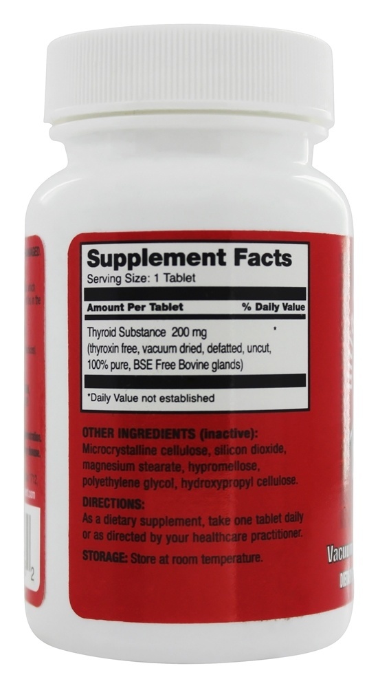 Tireóide Bruto 200 mg. - 90 Tablets Ultra Enterprises - Imagem 2