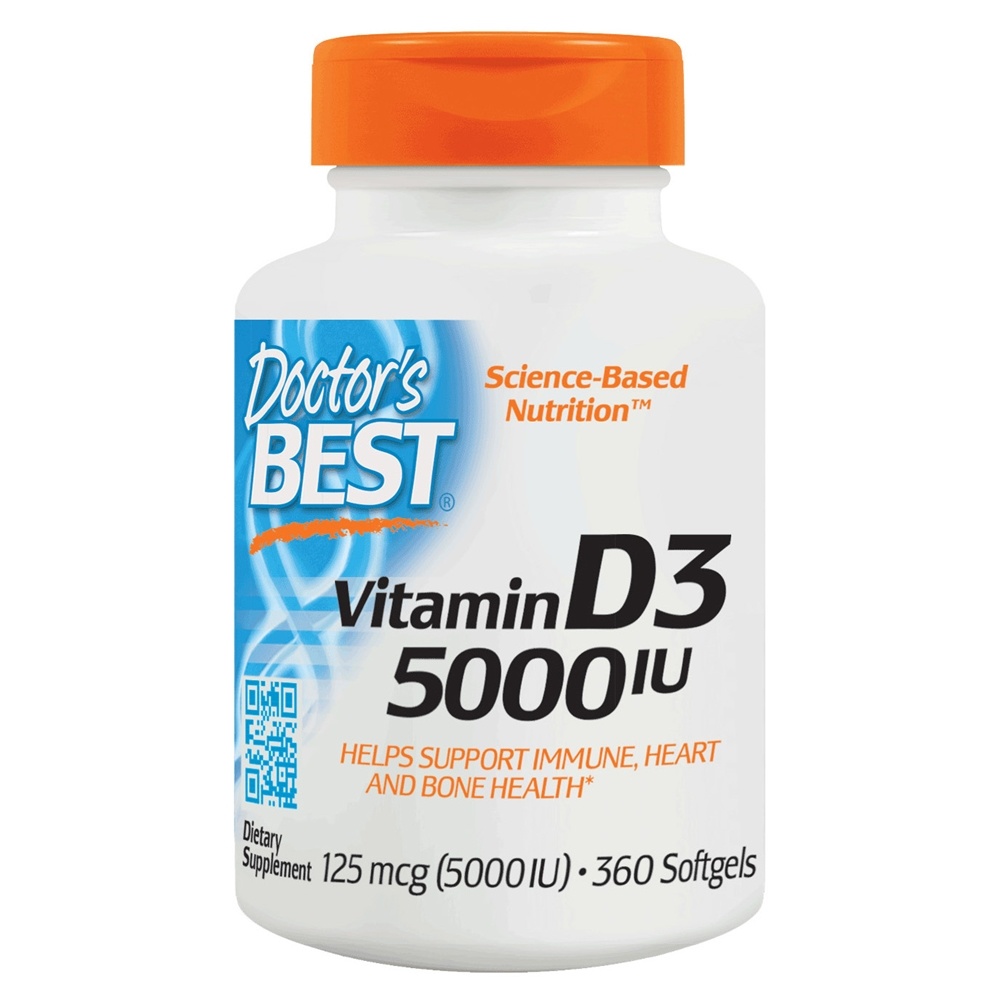 Vitamina D3 5000 UI - 360 Softgels Doctor's Best