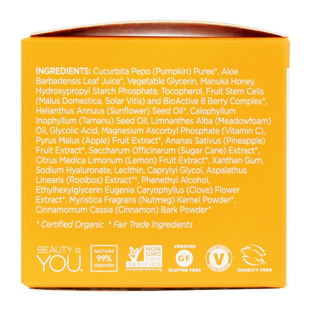 Mímel de Abóboras Glycolic Brightening Mask - 1.7 oz. Andalou Naturals - Imagem 3