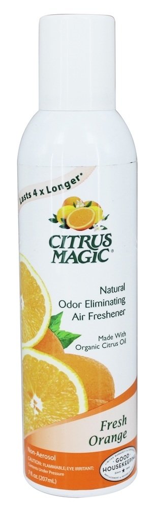 Odor Eliminando Purificadores de Ar Laranja Fresca Natural - 7 fl. oz. Citrus Magic