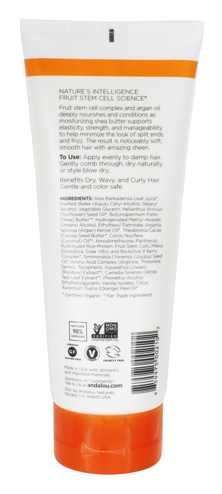 Argan óleo & Shea Moisture Rico Denominar Creme - 6.8 fl. oz. Andalou Naturals - Imagem 2