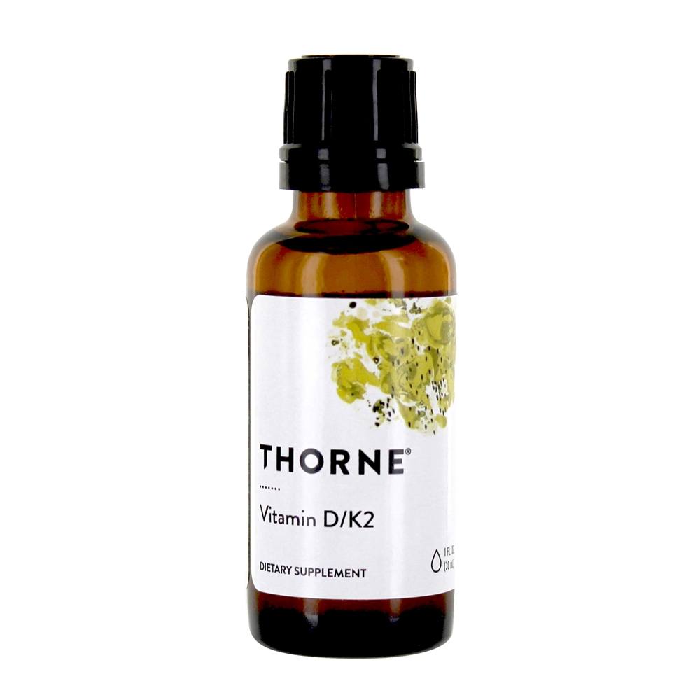Vitamina D/K2 Líquida - 1 fl. oz. Thorne Research