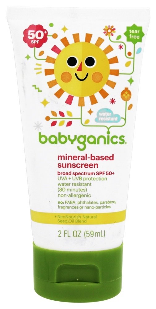 Protetor solar Mineral Baseado Amplo Spectrum Fragrância Livre 50 SPF - 2 fl. oz. Ba