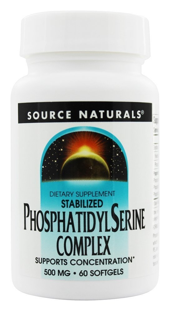 Complexo Estabilizado de Fosfatidil Serina 500 mg. - 60 Softgels Source Naturals