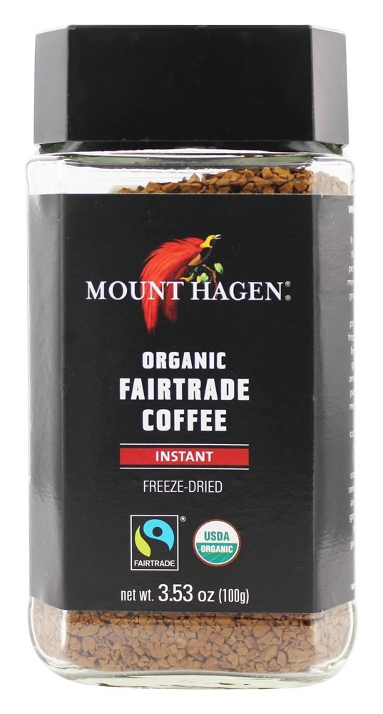 Café Instantâneo Orgânico Liofilizado de Comércio Justo - 3.53 oz. Mount Hagen