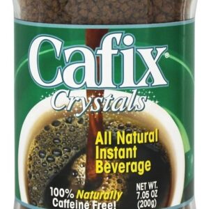 Substituto instantâneo do café dos cristais da bebida todo natural - 7.05 oz. Cafix