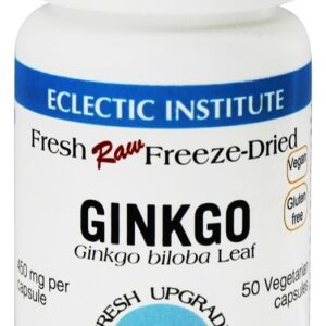 Ginkgo Folha Fresco Congelar-Secas 450 mg. - Cápsulas vegetarianas 50 Eclectic Institute