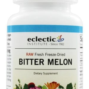 Melão Amargo Fruta Integral Fresco Cru Congelado 200 mg. - Cápsulas vegetarianas 90 Eclectic Institute