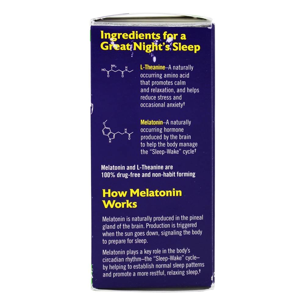 Melatonina Avançada Calma Sono Rápido Dissolver Sabor A Morango - 60 Tablets Natrol - Imagem 3