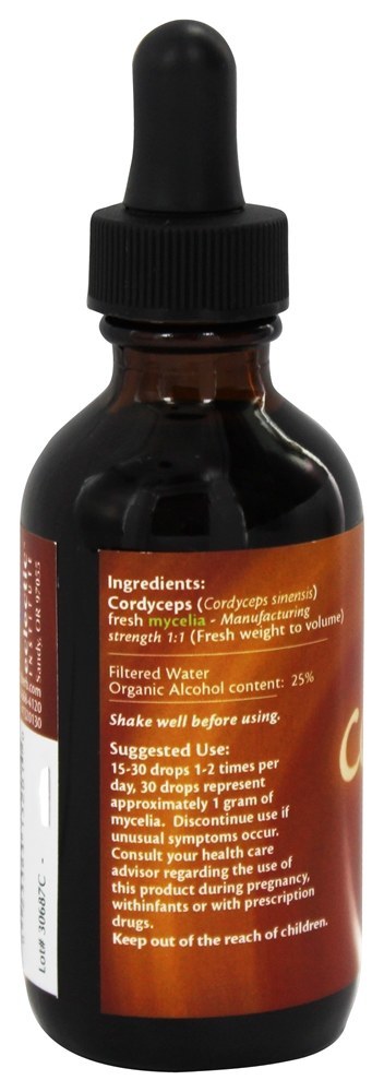 Mycetobotanicals Cordyceps Mycelia Fresco - 2 oz. Eclectic Institute - Imagem 2