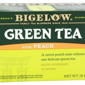 Comprar chá verde com pêssego - 20 saquinhos de chá bigelow tea preço no brasil chá preto chás e café suplemento importado loja 67 online promoção -