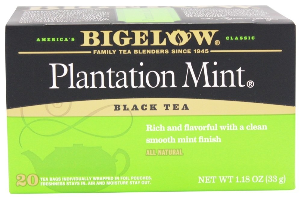 Chá Preto Plantation Menta - 20 Saquinhos de Chá Bigelow Tea