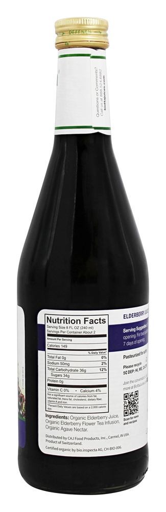 Suco De Sabugueiro - 16.9 fl. oz. Biotta - Imagem 2