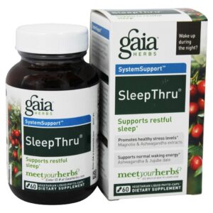 Comprar sleepthru - cápsulas vegetarianas 60 gaia herbs preço no brasil ervas fórmulas para o sono suplemento importado loja 9 online promoção -