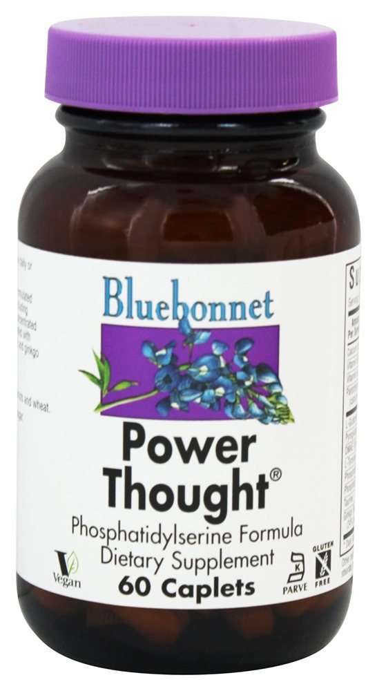 Power Thought Fórmula de Fosfatidilserina - 60 Cápsulas Bluebonnet Nutrition