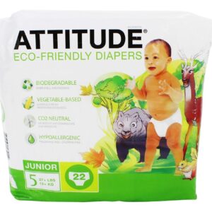 Comprar tamanho de fraldas ecologicamente corretas 5 ( 27 + lbs) - 22 fralda (s) attitude preço no brasil fraldas & treinamento de desfralde saúde de crianças & bebês suplemento importado loja 13 online promoção -