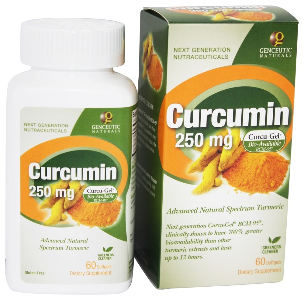 Curcumin Advanced Bio-Disponível com BCM-95 250 mg. - 60 Softgels Genceutic Naturals