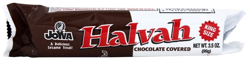 Halvah Bar com cobertura de chocolate - 3.5 oz. Joyva