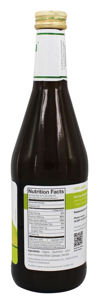 Suco de Chucrute - 16.9 fl. oz. Biotta - Imagem 2