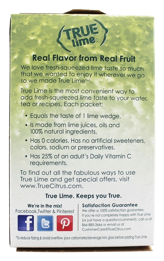 Cal Cristalizado 32 x .8g Pacotes True Lime - 0.91 oz. True Citrus - Imagem 3