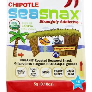 Comprar prêmio temperado alga lanche agarrar & ir picante chipotle - 0. 18 oz. Seasnax preço no brasil alimentos & lanches lanches a base de algas marinhas suplemento importado loja 25 online promoção -