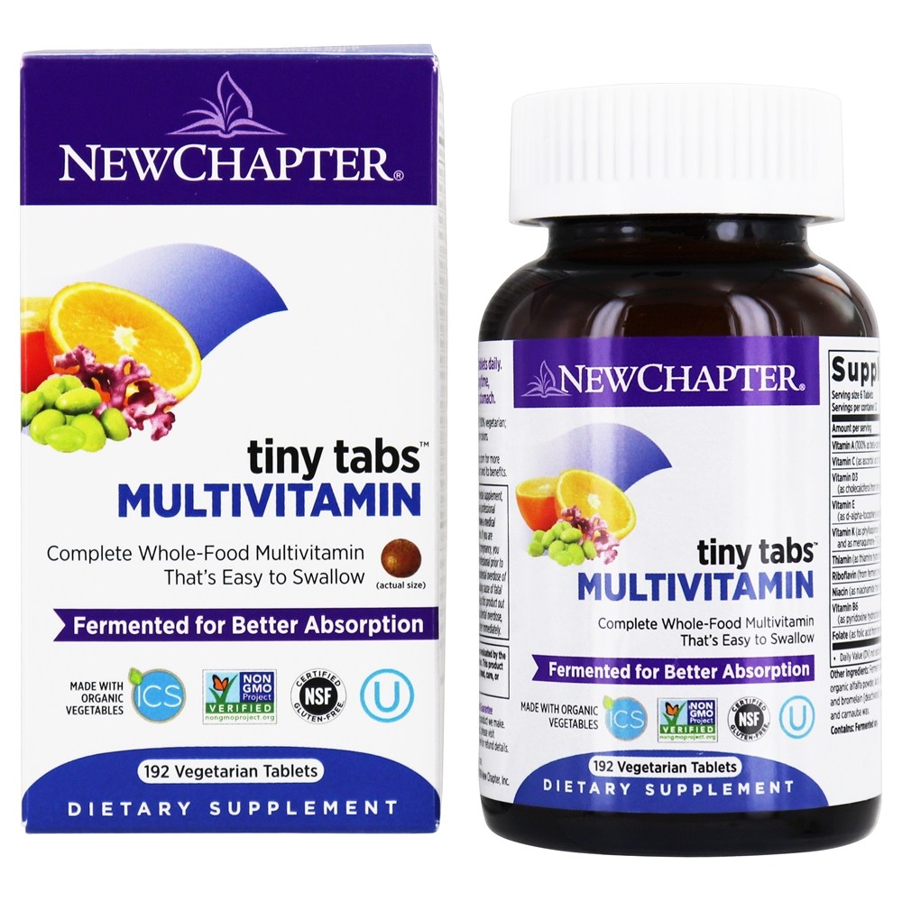 Multivitaminas Multivitaminas Integrais - 192 Comprimidos vegetarianos New Chapter
