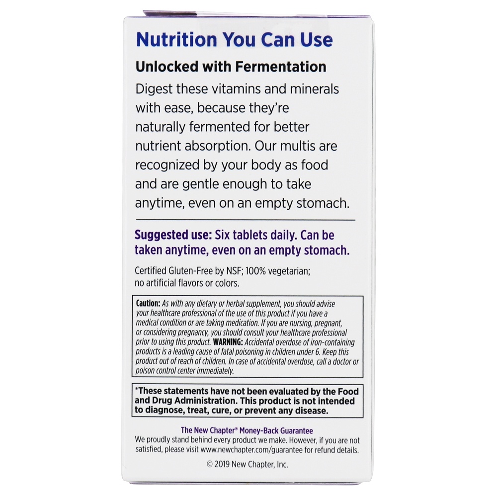 Multivitaminas Multivitaminas Integrais - 192 Comprimidos vegetarianos New Chapter - Imagem 4