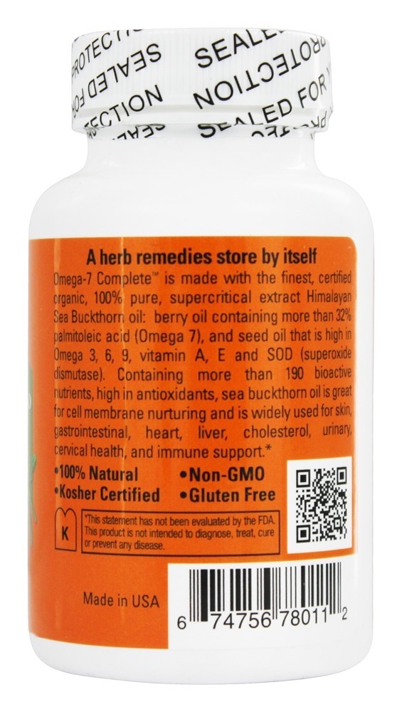 Omega-7 Completo Mistura de Óleo de Espinheiro Marítimo 500 mg. - 60 Softgels Seabuck Wonders - Imagem 3
