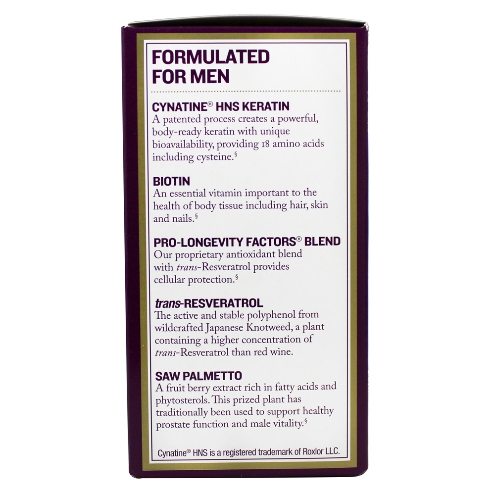 Reforço de Queratina para Homens - Cápsulas vegetarianas 60 Reserveage Nutrition - Imagem 4