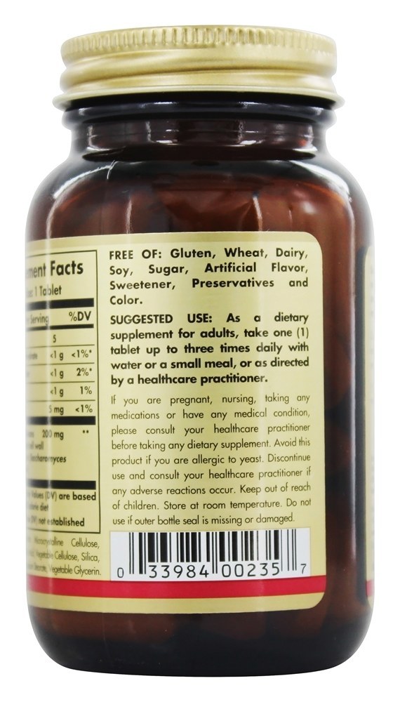Beta 1,3 Glucans - 60 Tablet (s) Solgar - Imagem 3