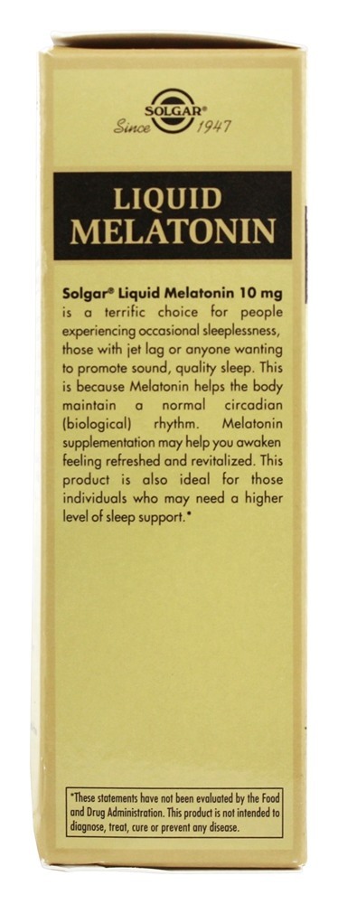 Melatonina Líquida 10 mg. - 2 fl. oz. Solgar - Imagem 4
