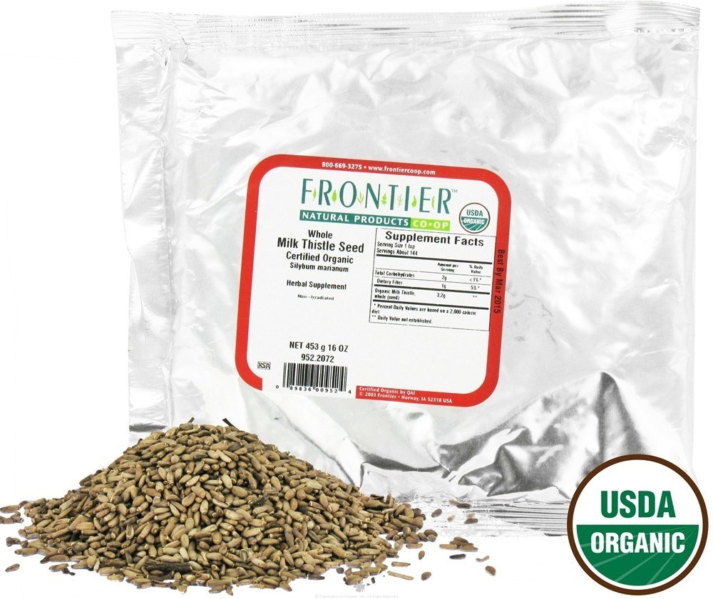 Cardo De Leite Sementes Orgânicas Integrais - 1 lb. Frontier Natural Products - Imagem 2