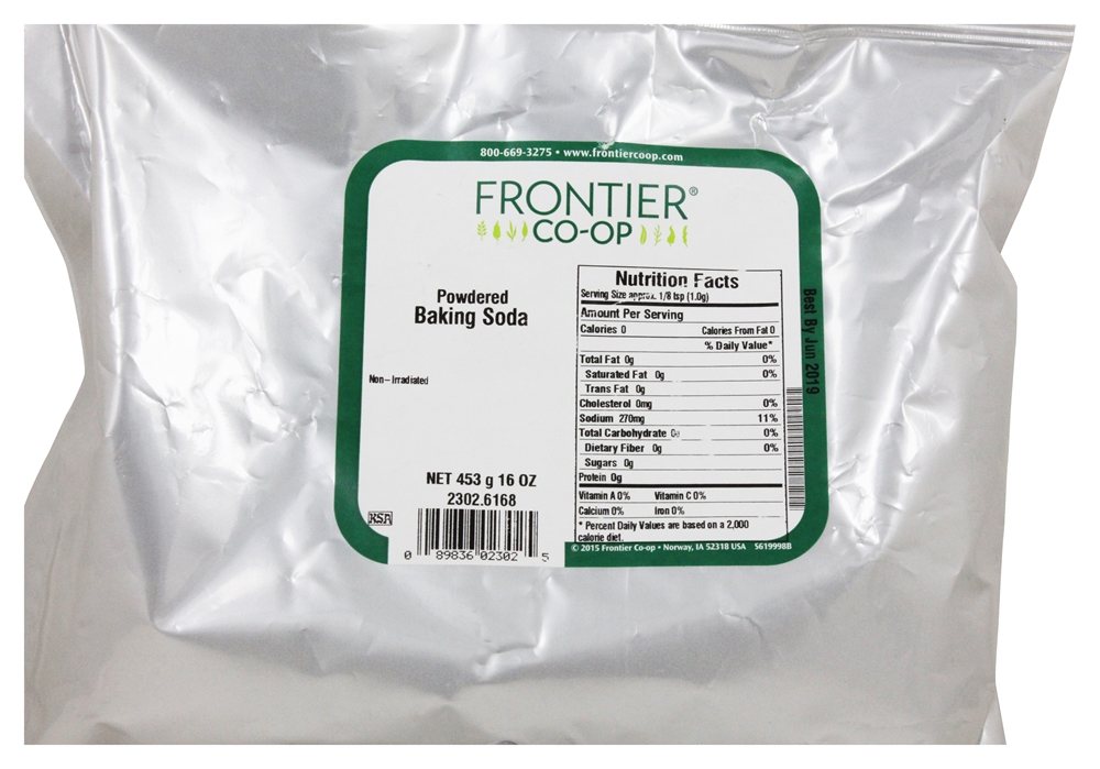 Bicarbonato de Sódio em Pó - 1 lb. Frontier Natural Products - Imagem 3