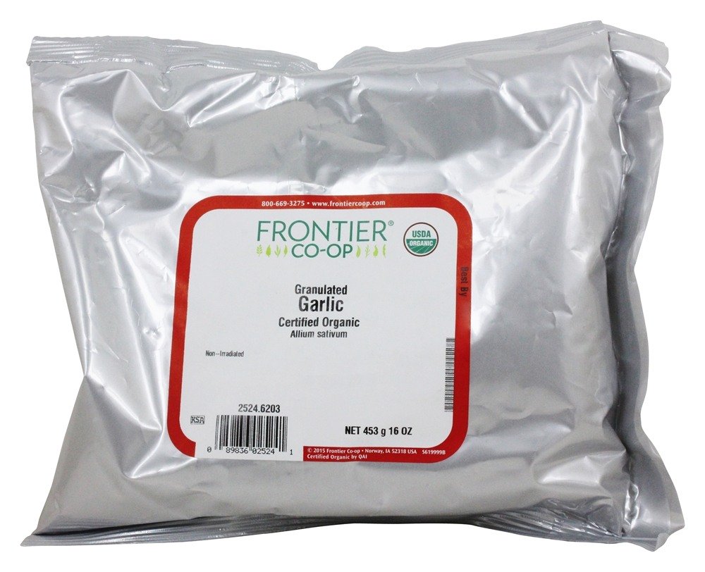 Grânulos de alho orgânicos - 1 lb. Frontier Natural Products - Imagem 2