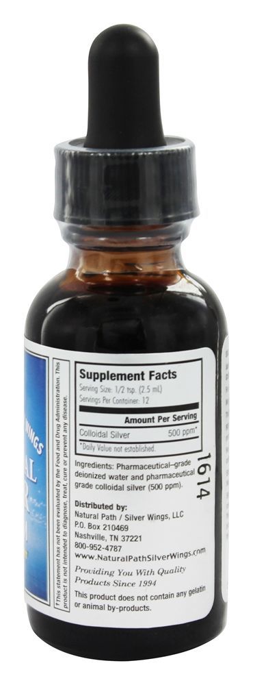 Prata Coloidal 500 Ppm - 1 fl. oz. Natural Path Silver Wings - Imagem 2