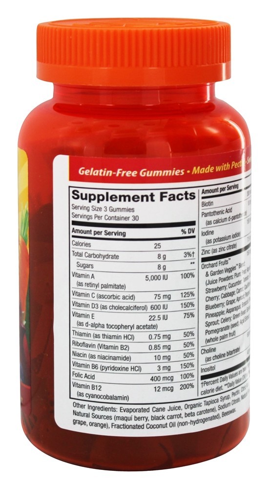 Alive! Gominhas Multivitamínicas Para Adultos Sabor Cereja, Uva & Laranja - 90 Gummies Nature's Way - Imagem 2