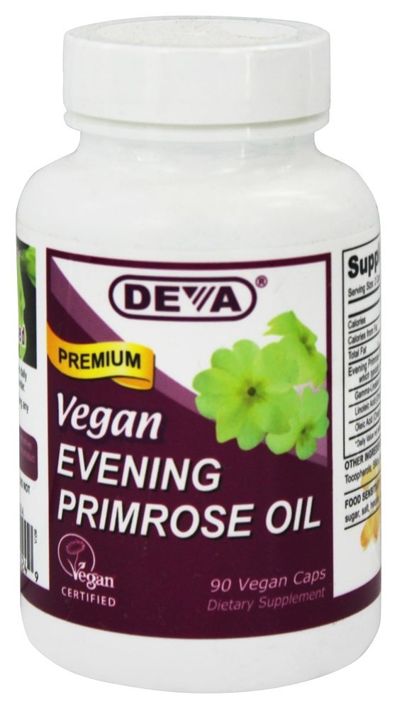 Óleo de Prímula Vegano - Cápsulas vegetarianas 90 Deva Nutrition