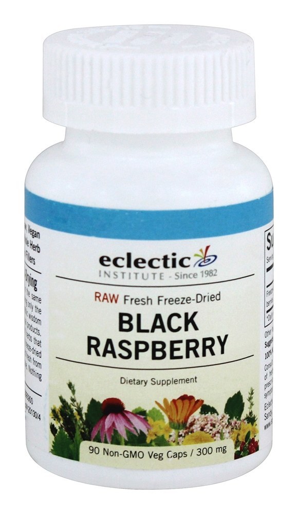 Framboesa Preta 300 mg. - Cápsulas vegetarianas 90 Eclectic Institute