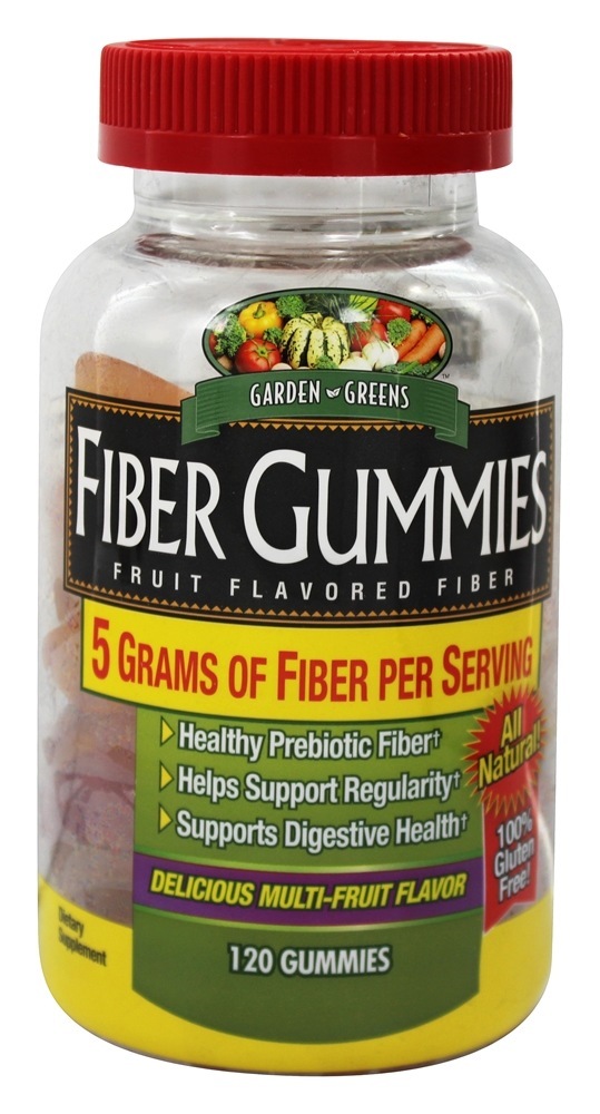 Gummies De Fibra De Frutas Multi Aromatizado - 120 Gummies Garden Greens