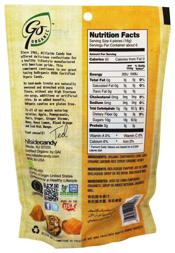 Doces Doces Orgânicos Mel - 3.5 oz. Go Naturally - Imagem 2