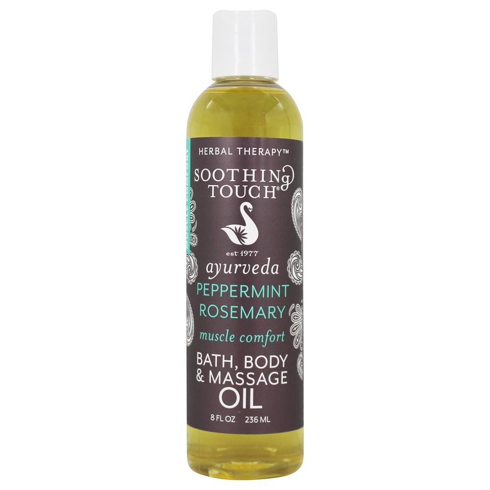 Óleo de Banho, Corpo e Massagem Muscle Comfort Peppermint Rosemary - 8 fl. oz. Soothing Touch
