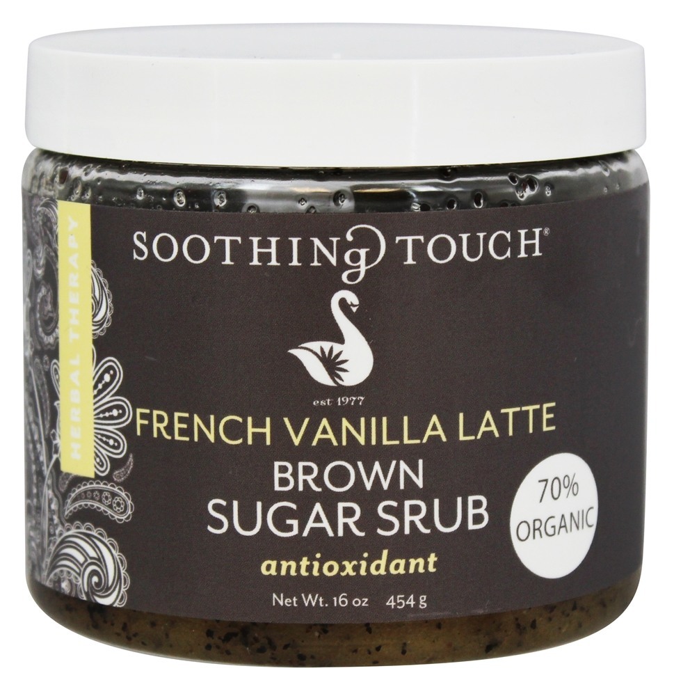 Marrom Açúcar Esfregar Antioxidante Francês Baunilha Latte - 16 oz. Soothing Touch