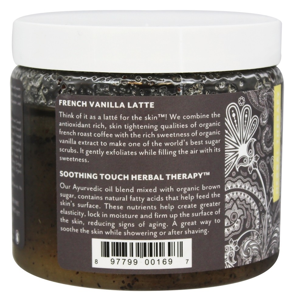Marrom Açúcar Esfregar Antioxidante Francês Baunilha Latte - 16 oz. Soothing Touch - Imagem 3